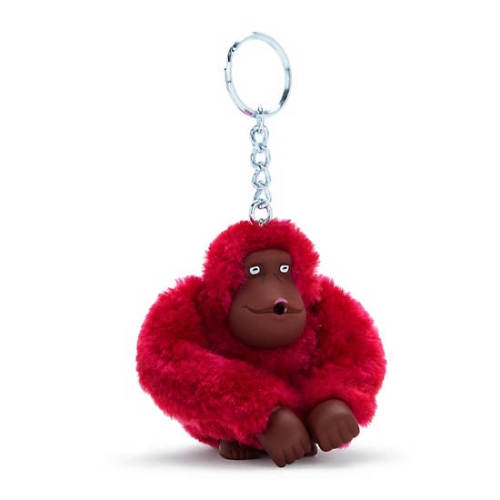 Kipling Sven Monkey Keychains Burgundy | AU5249RXQ