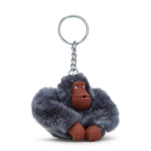 Kipling Sven Monkey Keychains Grey | AU4092DMX