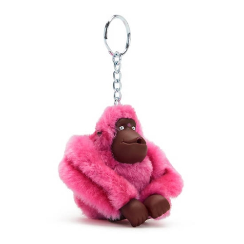 Kipling Sven Monkey Keychains Pink Purple | AU2680EXU