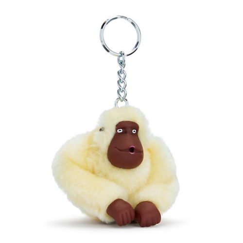 Kipling Sven Monkey Keychains White | AU5681EOM