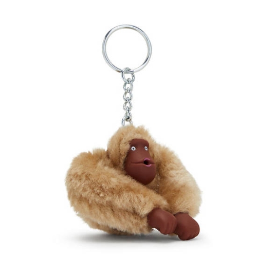 Kipling Sven Small Monkey Keychains Beige | AU6074IKN