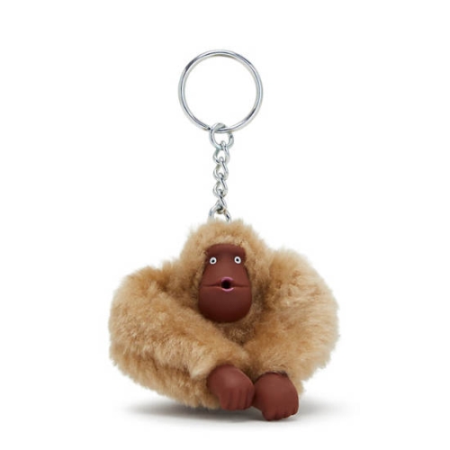 Kipling Sven Small Monkey Keychains Beige | AU6074IKN